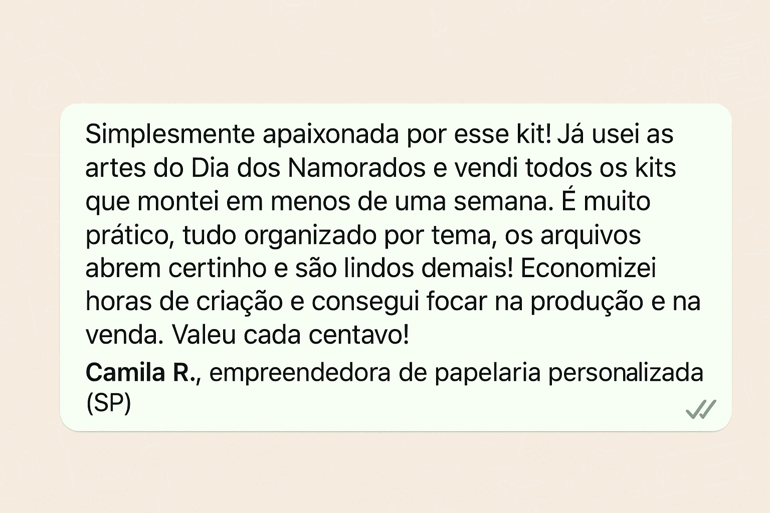 Feedback Positivo de Camila